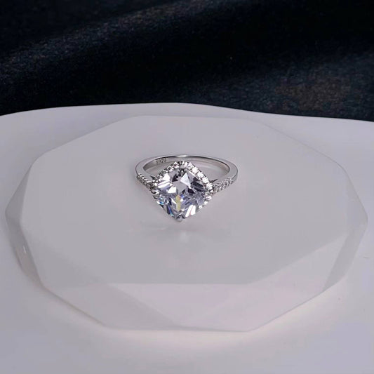 Cushion Moissanite Ring