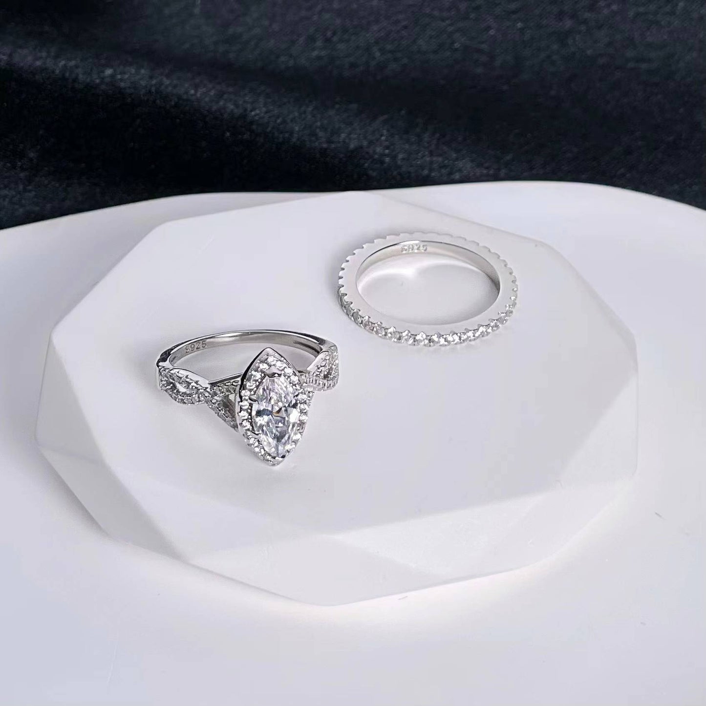 Marquise Moissanite Ring