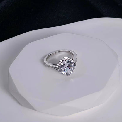 Cushion Moissanite Ring