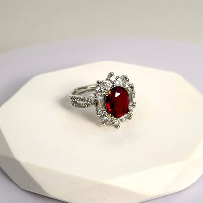 Bloody Mary | Vintage Graceful Red Ruby Ring | Luxury Special Accessory