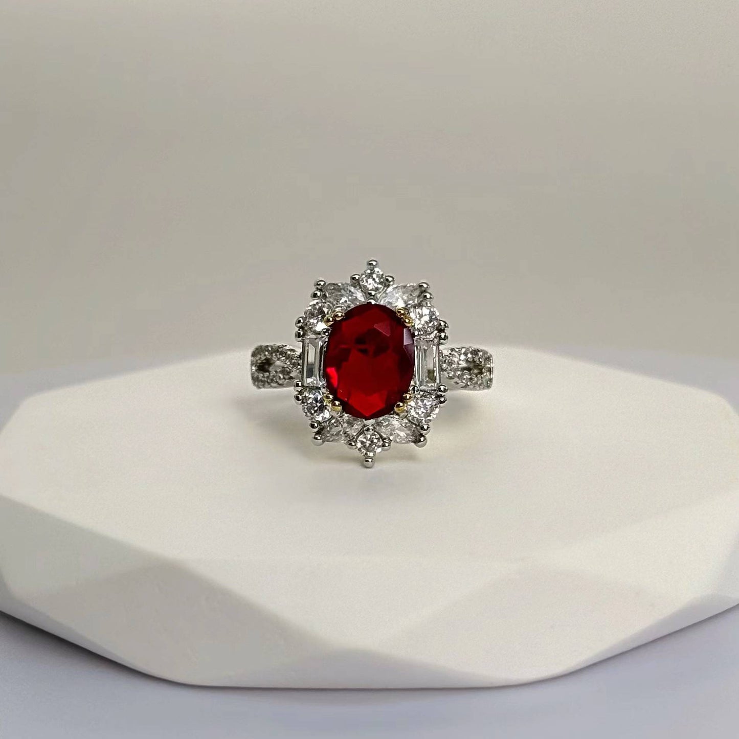 Bloody Mary | Vintage Graceful Red Ruby Ring | Luxury Special Accessory