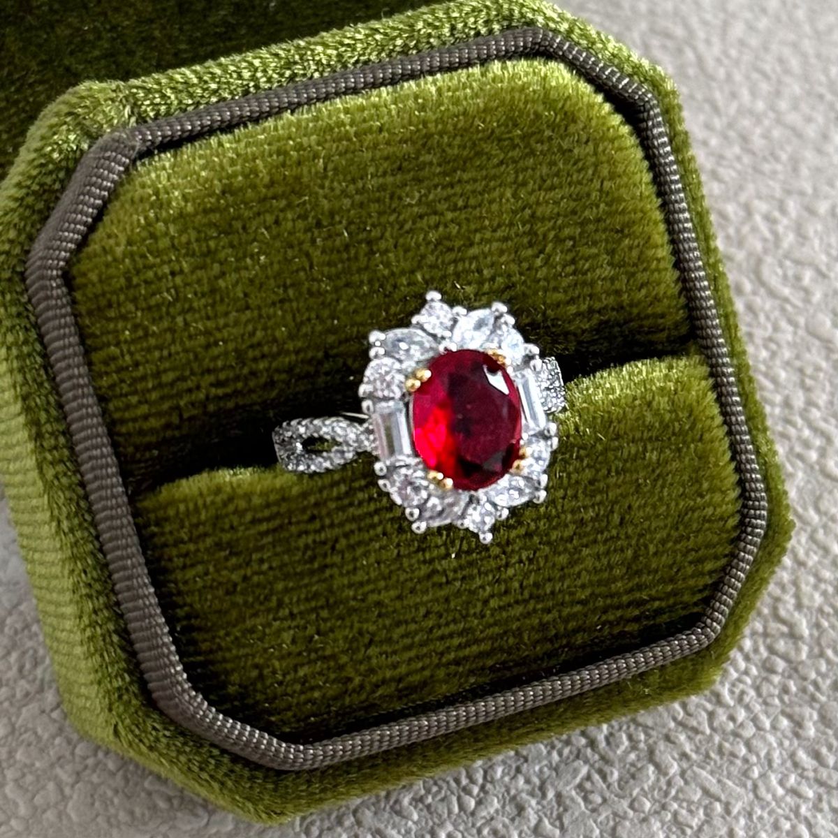 Bloody Mary | Vintage Graceful Red Ruby Ring | Luxury Special Accessory